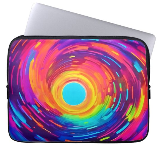 Abstrakte Kunst wirbeln Vortex Laptopschutzhülle (Vorderseite)