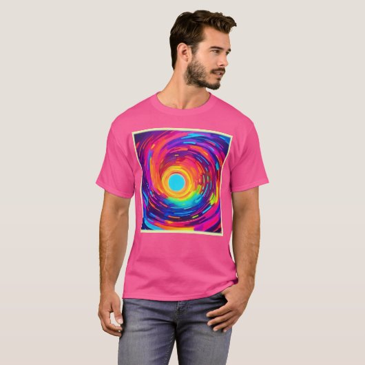 Abstrakte Kunst wirbeln Vortex T-Shirt (Vorne ganz)