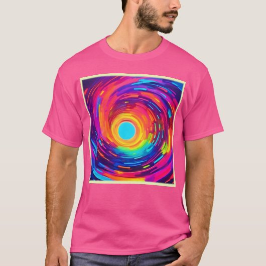 Abstrakte Kunst wirbeln Vortex T-Shirt (Vorderseite)
