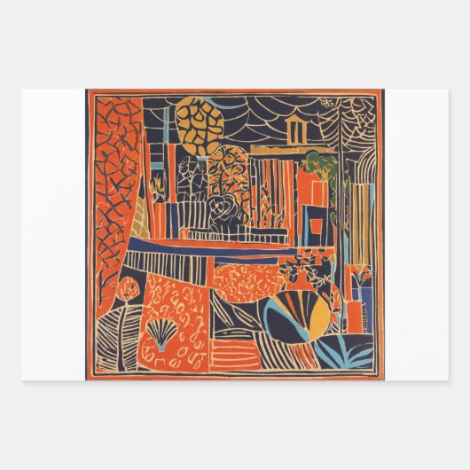 abstrakte Kunst zeichnen, Geschenkpapier Set (Vorderseite 3)