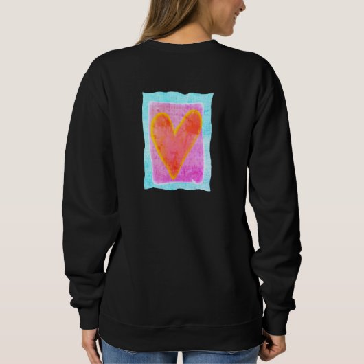 Abstrakte Kunst zu tragen Sweatshirt (Rückseite)