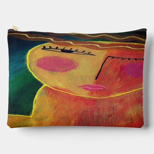 Abstrakte Kunst Zubehörtasche (Vorderseite)