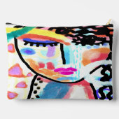 Abstrakte Kunst Zubehörtasche (Rückseite)