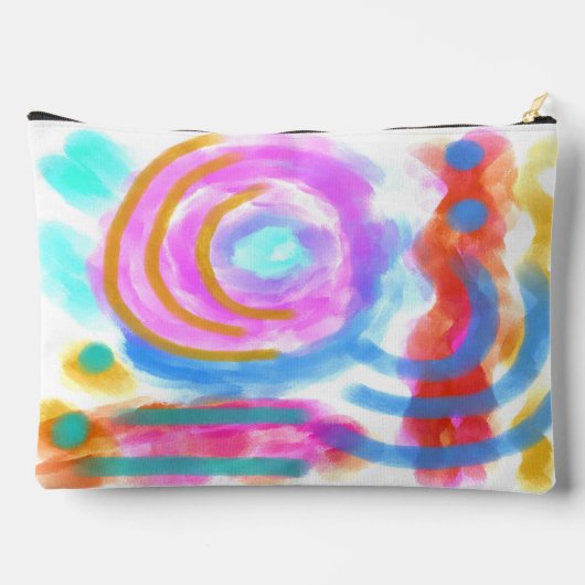 Abstrakte Kunst Zubehörtasche (Rückseite)