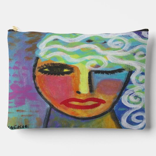 Abstrakte Kunst Zubehörtasche (Vorderseite)