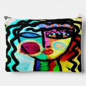 Abstrakte Kunst Zubehörtasche (Rückseite)