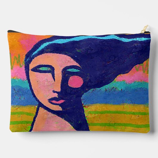 Abstrakte Kunst Zubehörtasche (Rückseite)