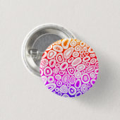 Abstrakte Kunst Zufällige Blasen Formen Button (Vorne & Hinten)