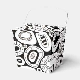 Abstrakte Kunst Zufällige Blasen Formen Geschenkschachtel