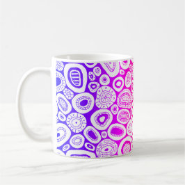Abstrakte Kunst Zufällige Blasen Formen Kaffeetasse