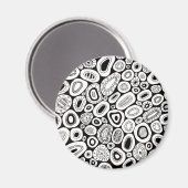 Abstrakte Kunst Zufällige Blasenformen Magnet (Vorderseite/Rückseite)