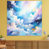 Abstrakte Kunst zum Thema Himmel Leinwanddruck (Insitu (Wohnzimmer))