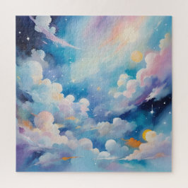 Abstrakte Kunst zum Thema Himmel Puzzle