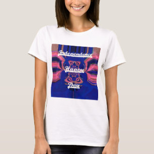 Abstrakte Kunst zum Unabhängigkeitstag T-Shirt