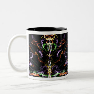 Abstrakte Kunst Zweifarbige Tasse