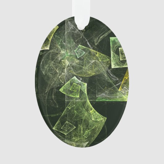 Abstrakte Kunstakku-Oval Ornament (Vorderseite)