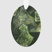 Abstrakte Kunstakku-Oval Ornament (Rückseite)