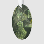 Abstrakte Kunstakku-Oval Ornament (Vorderseite)