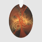 Abstrakte Kunstakrylenoval des Morgens Ornament (Rückseite)