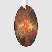 Abstrakte Kunstakrylenoval des Morgens Ornament (Vorderseite)