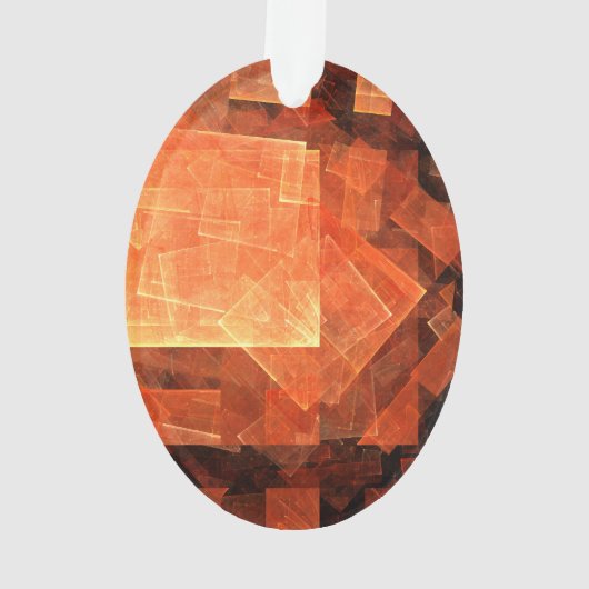 Abstrakte Kunstakryloval Ornament (Rückseite)