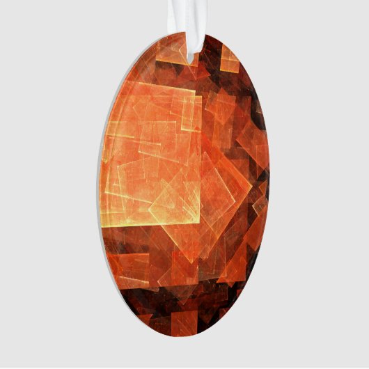 Abstrakte Kunstakryloval Ornament (Vorderseite)