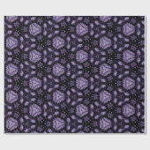 Abstrakte Kunstaugen und Rautenwassermuster Geschenkpapier (Flach)