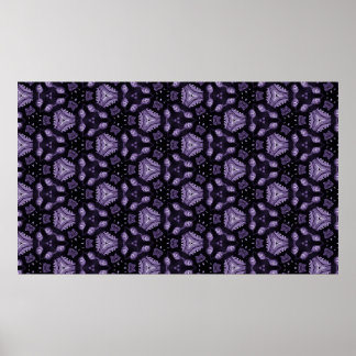 Abstrakte Kunstaugen und Rautenwassermuster Poster