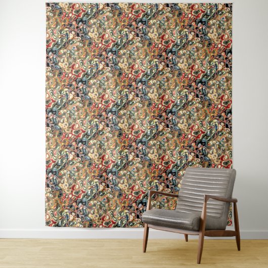 Abstrakte Kunstband Wandteppich (Beispiel)