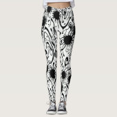 Abstrakte Kunstblasen flüssiger Tinte Leggings (Vorderseite)