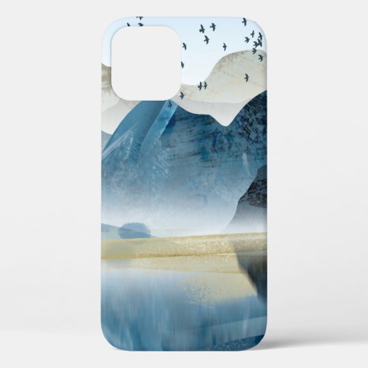 Abstrakte Kunstdekoration. Gebirge und Case-Mate iPhone Hülle (Rückseite)