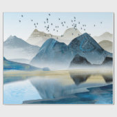 Abstrakte Kunstdekoration. Gebirge und  Geschenkpapier (Flach)
