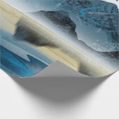 Abstrakte Kunstdekoration. Gebirge und  Geschenkpapier (Ecke)