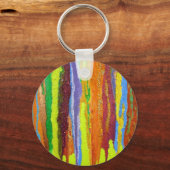 Abstrakte Kunstdesign-Geschenke in treibender Farb Schlüsselanhänger (Vorderseite)