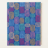 Abstrakte Kunstdoodle Planer (Rückseite)