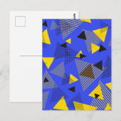 Abstrakte Kunstdreiecke Postkarte (Vorne/Hinten)
