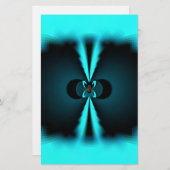 Abstrakte Kunstdrucke aus Cycland und Schwarz Briefpapier (Vorne/Hinten)