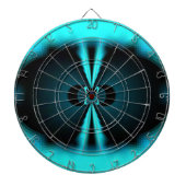 Abstrakte Kunstdrucke aus Cycland und Schwarz Dartscheibe (vorne)