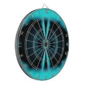 Abstrakte Kunstdrucke aus Cycland und Schwarz Dartscheibe (Vorderseite Links)