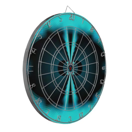 Abstrakte Kunstdrucke aus Cycland und Schwarz Dartscheibe (Vorderseite Links)