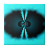 Abstrakte Kunstdrucke aus Cycland und Schwarz Fliese (Vorderseite)