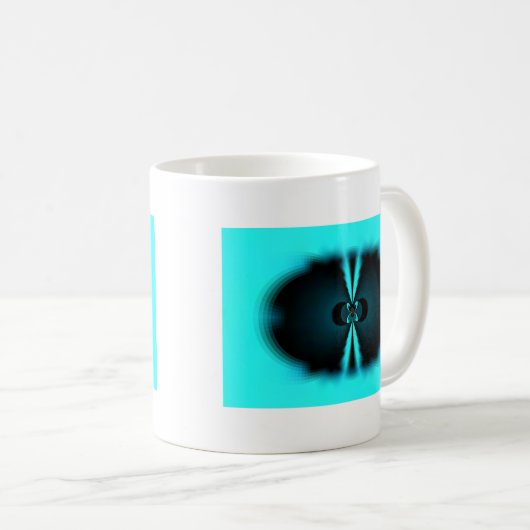 Abstrakte Kunstdrucke aus Cycland und Schwarz Kaffeetasse (VorderseiteRechts)
