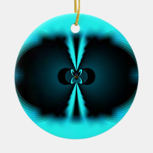 Abstrakte Kunstdrucke aus Cycland und Schwarz Keramikornament (Vorne)