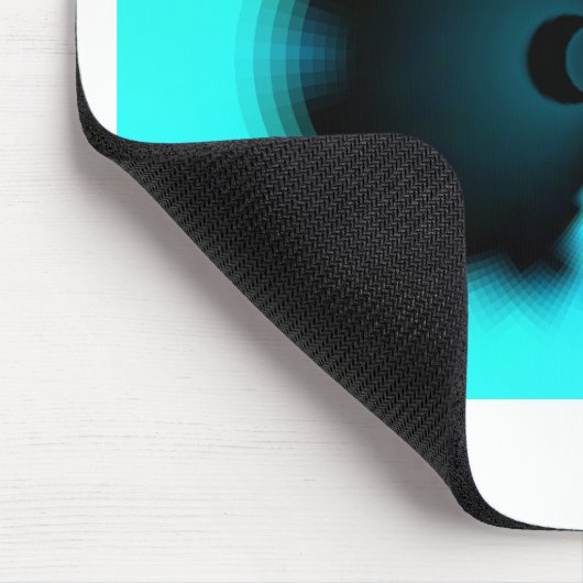 Abstrakte Kunstdrucke aus Cycland und Schwarz Mousepad (Ecke)