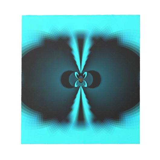 Abstrakte Kunstdrucke aus Cycland und Schwarz Notizblock (Vorderseite)