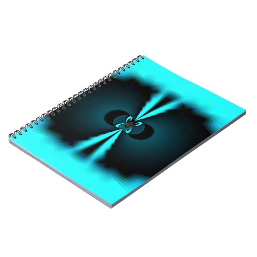 Abstrakte Kunstdrucke aus Cycland und Schwarz Notizblock (Linke Seite)