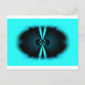 Abstrakte Kunstdrucke aus Cycland und Schwarz Postkarte (Vorderseite)