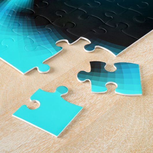 Abstrakte Kunstdrucke aus Cycland und Schwarz Puzzle (Seite)