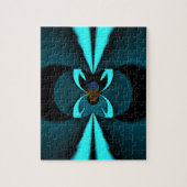 Abstrakte Kunstdrucke aus Cycland und Schwarz Puzzle (Vertikal)