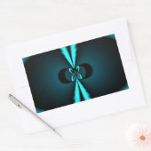 Abstrakte Kunstdrucke aus Cycland und Schwarz Rechteckiger Aufkleber (Umschlag)